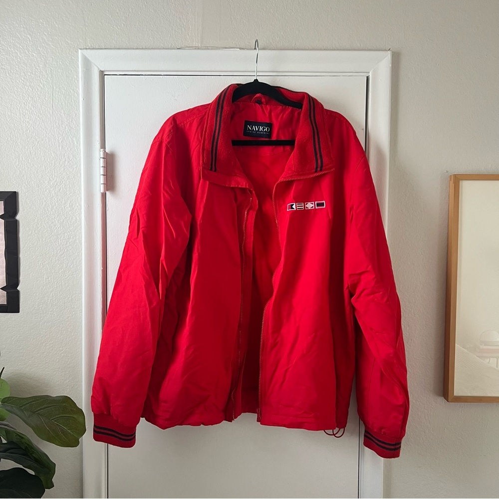 Vintage red windbreaker